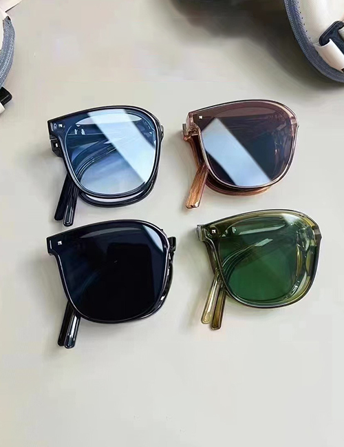 Fashion Low Profile Folding Box Pc Geometric Sunglasses Folding Case