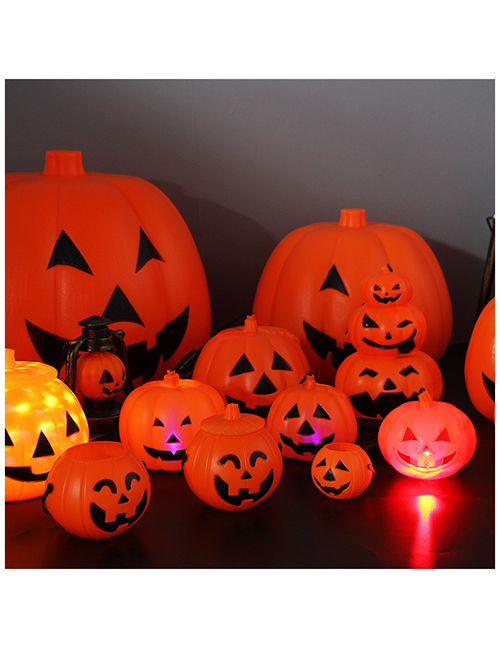 Fashion Portable Three-layer Luminous Jack-o-lantern Halloween Pumpkin Bucket