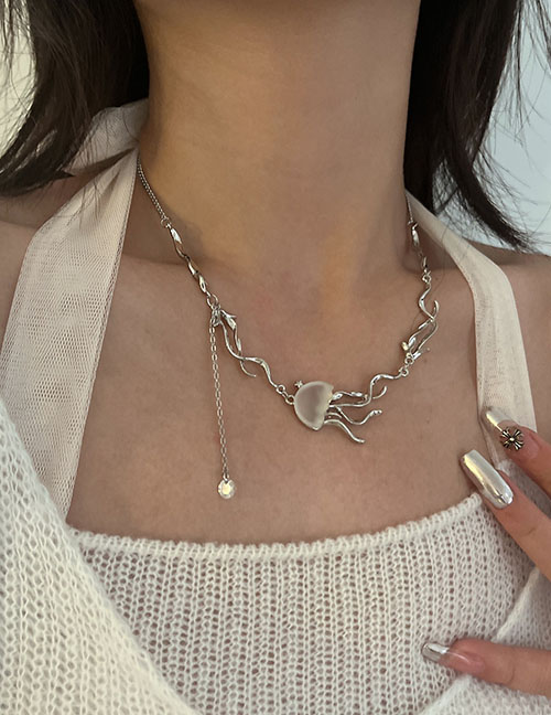 Fashion Necklace Alloy Geometric Jellyfish Necklace