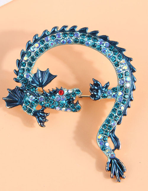 Fashion Dragon Metal Inlaid Diamond Dragon Treaded