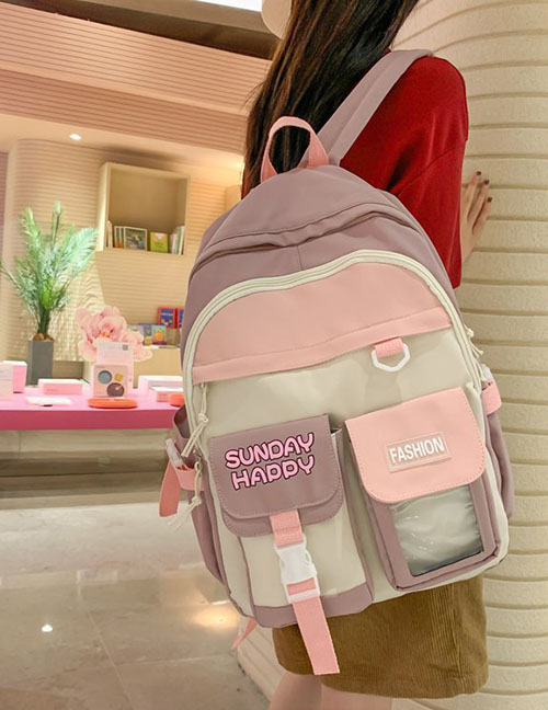 Fashion Beige Large -capacity Large -capacity Backpack