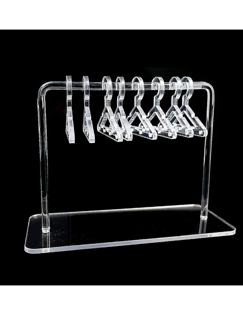Fashion Silver Acrylic Hanger Suspension Display Rack