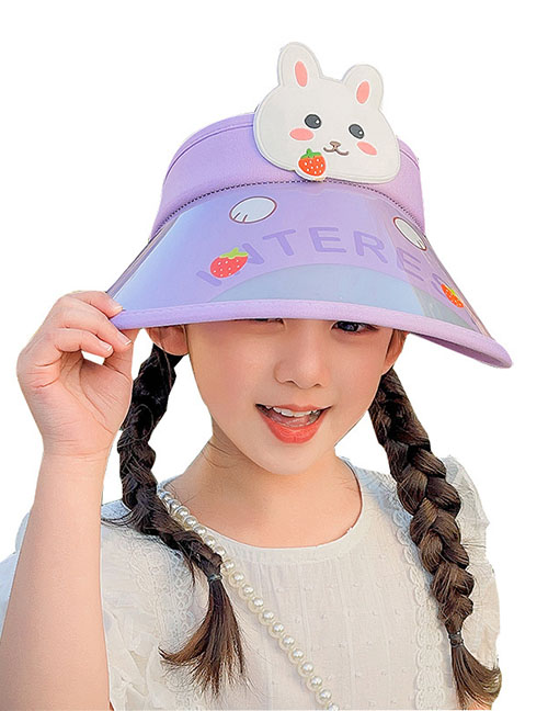 Fashion Pink Pc Cartoon Empty -top Children's Sun Hat