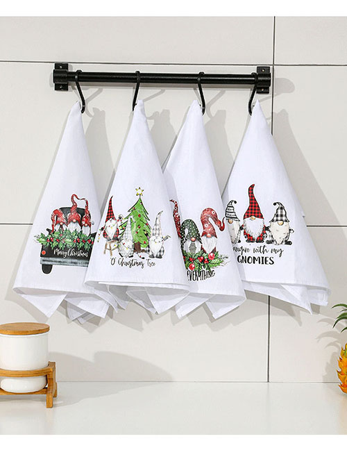 Fashion Garland Christmas Print Hand Towel