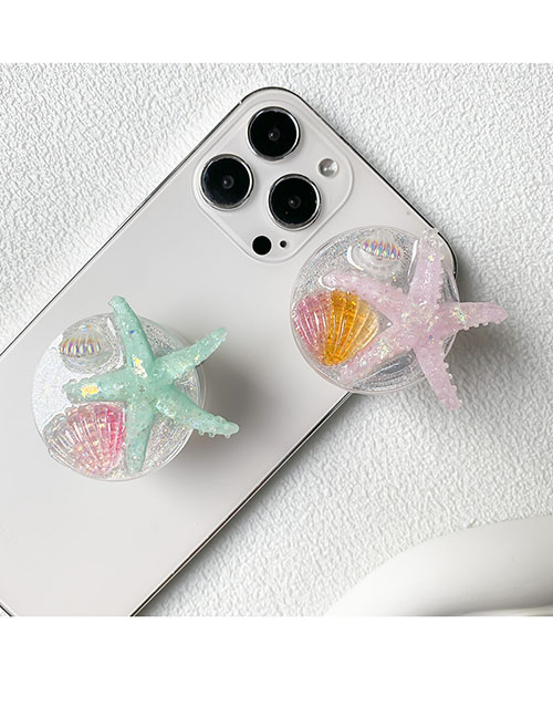 Fashion Flash Powder Smedy-starchen Shell-green Yayli Starfish Shell Flash Powder Mobile Phone Airbag Support