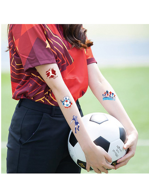 Tatuaje De Fútbol De Papel Pegatinas