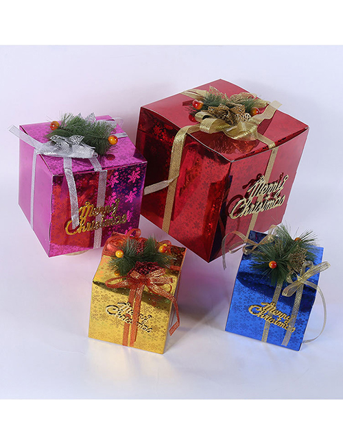 Caja De Regalo De Embalaje Cuadrado De Navidad