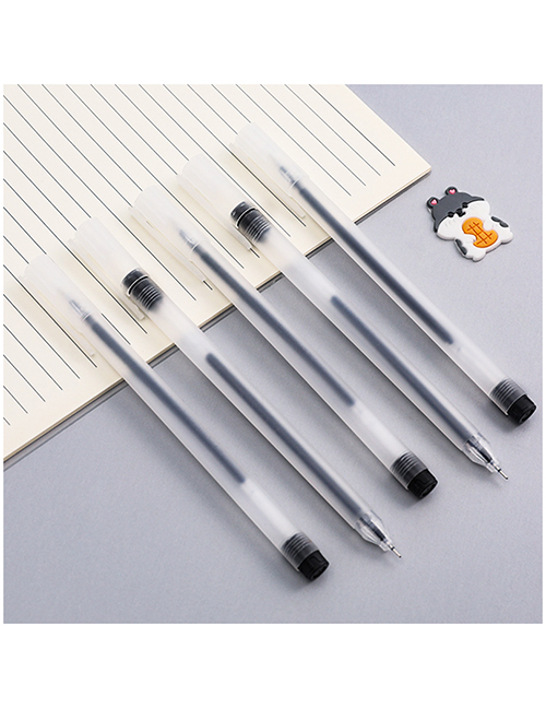 Fashion Black Plastic Carbon Gel Pen
