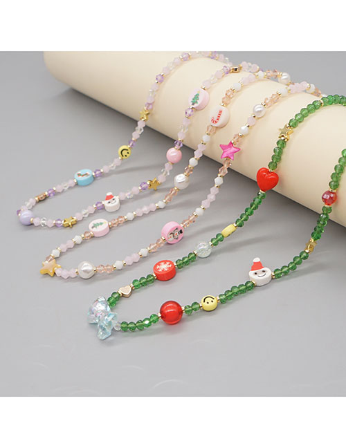 Fashion 5# Crystal Beaded Necklace