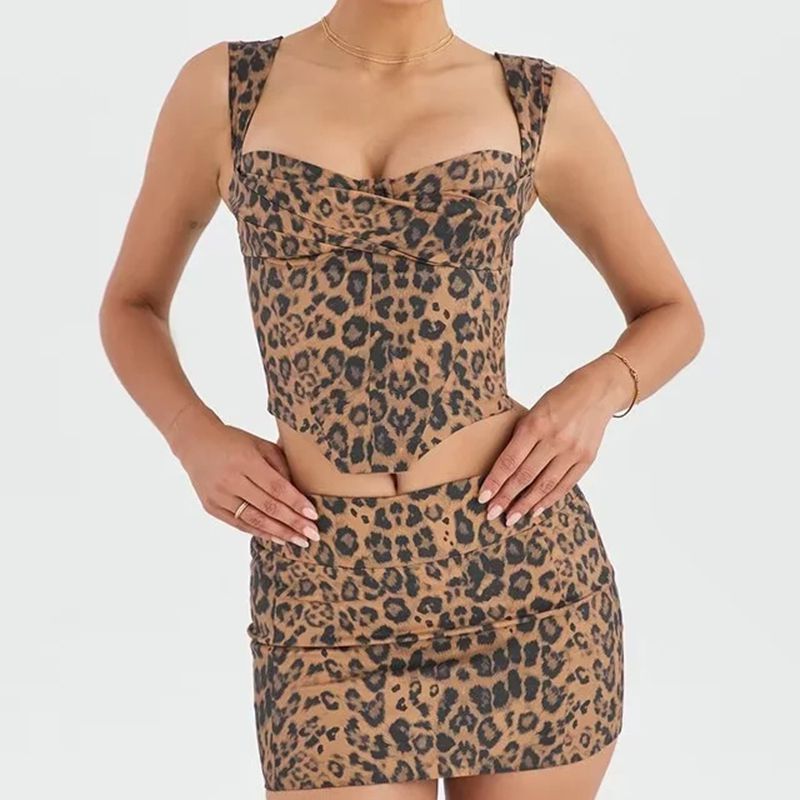 Fashion Leopard Print Leopard Print Skirt