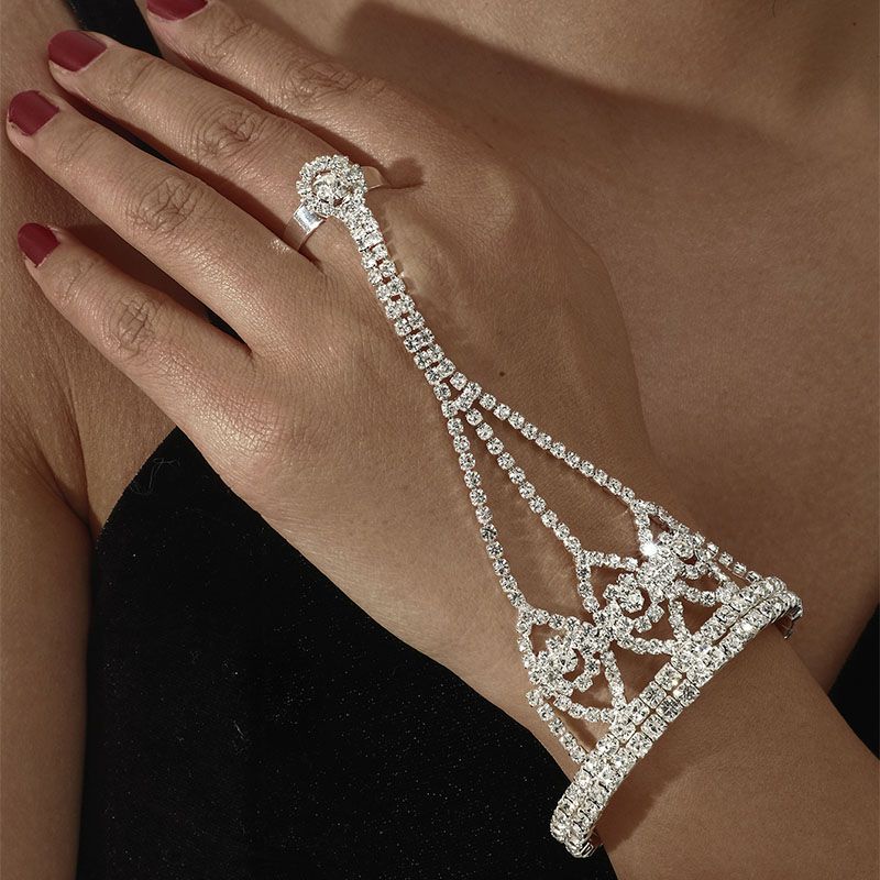 Fashion 5# Geometric Diamond Mittens Bracelet