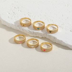 Fashion White Gold-plated Copper Diamond-drip Love Open Ring