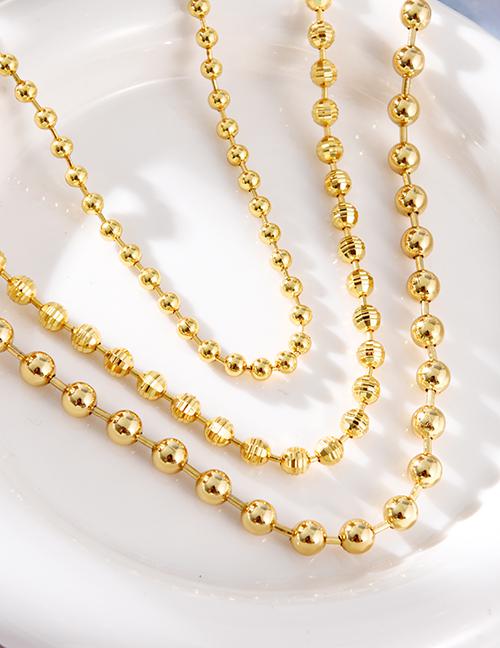 Fashion Gold Copper Bead Chain Necklace