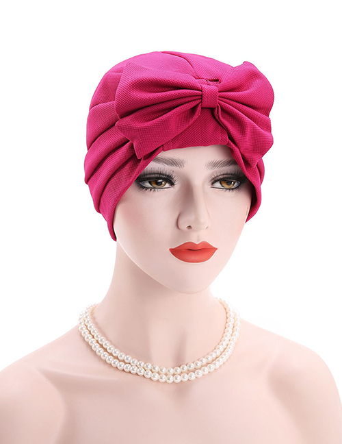 Fashion Rose Red Bow Bonnet:Asujewelry.com