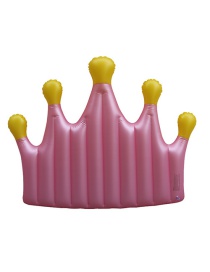 Fashion Pink Crown Floating Row Inflatable Floating Row Mount Swimming Ring