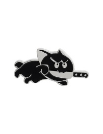 Fashion Kitten 4 Dripping Cat Knife Handle Alloy Geometric Pin