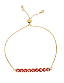 Fashion Red Copper Drop Oil Eye Bracelet