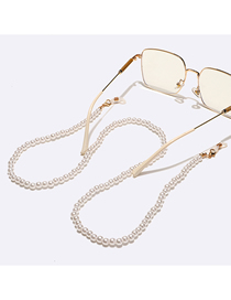 Fashion Gold Pure Copper Pearl Beaded Glasses Chain