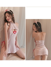 Fashion Lotus Root Starch Polyester Stand Collar Cutout Tie Sexy Uniform