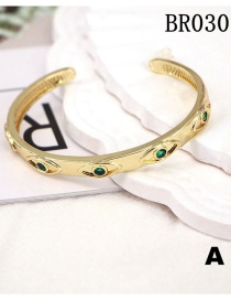 Fashion Br030-a Copper Bracelet With Diamond Eye Openings