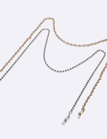 Fashion Complete Set Solid Copper Pearl Rhinestone Glasses Chain Set