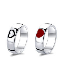 Fashion 7# Alloy Geometric Heart Ring