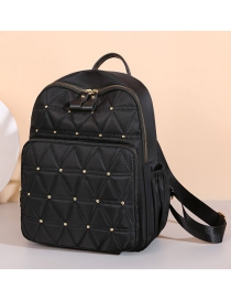 Fashion Black Nylon Bead Bulk Backpack