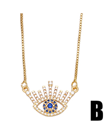 Fashion B Bronze Diamond Eye Necklace Reviews-Asujewelry.com