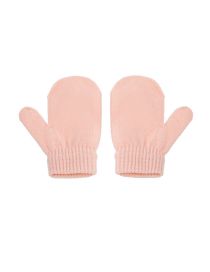 Fashion Light Pink Gloves Wool Knitted All-inclusive Gloves