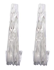 Fashion Silver Alloy Geometric J-shaped Stud Earrings