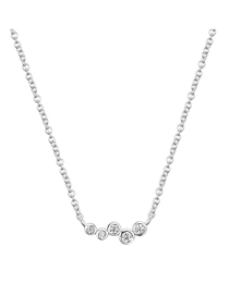 Fashion Geometric Metal Necklace With Diamonds Geometric Metal Necklace With Diamonds
