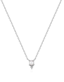 Fashion Geometric Metal Necklace With Diamonds Geometric Metal Necklace With Diamonds