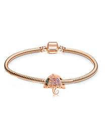 Fashion Cartoon Series Rose Gold/55 Copper Silver -plated Geometric Umbrella Snake Bone Chain Bracelet
