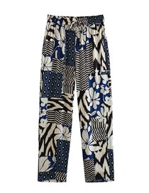 Fashion Color Printed Straight-leg Trousers