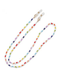 Fashion Color 13# Contrasting Rice Pearl Glasses Chain
