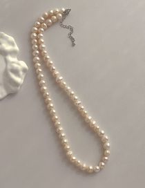 Fashion Baroque Irregular Oval Pearl Necklace Pearl Beaded Necklace