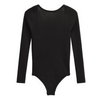 Fashion Black Cotton Jersey Jumpsuit