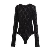Fashion Black Lace Jumpsuit