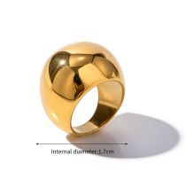 Fashion 1# Stainless Steel Ball Ring