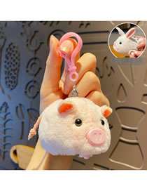 Fashion Plush Decompression Small Animal - Pink Pig Cartoon Plush Pink Pig Keychain