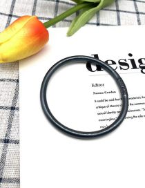 Fashion Grey Silicone Geometric Round Bracelet