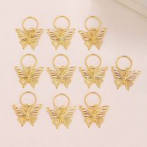 Fashion Gold Metal Butterfly Hair Ring Set