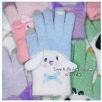 Fashion Cinnamon Dog Cotton Three-dimensional Cartoon Five-finger Gloves