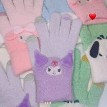 Fashion Kurome Cotton Three-dimensional Cartoon Five-finger Gloves