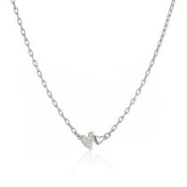 Fashion Platinum Love Necklace Gold-plated Copper And Diamond Love Necklace